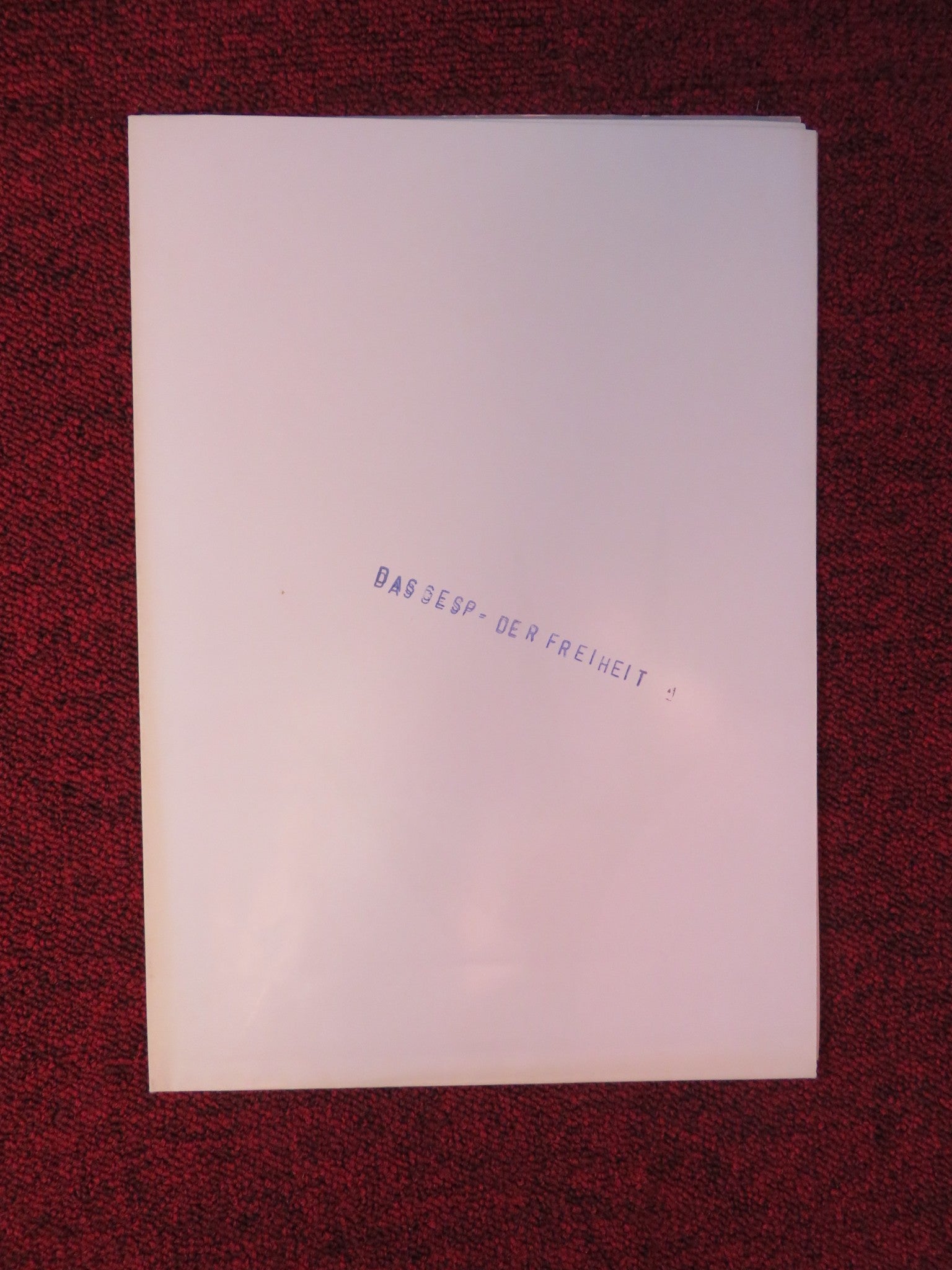 THE PHANTOM OF LIBERTY GERMAN A1 POSTER FOLDED ADRIANA ASTI JULIEN BERTHEAU 1974 Rendezvous Cinema Movie posters