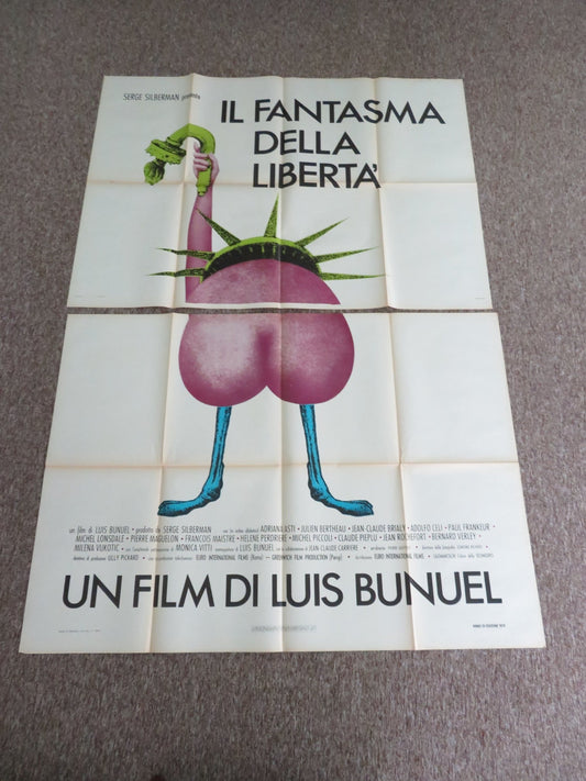 THE PHANTOM OF LIBERTY ITALIAN 4 FOGLIO POSTER ADRIANA ASTI JULIEN BERTHEAU 1974 Movie posters