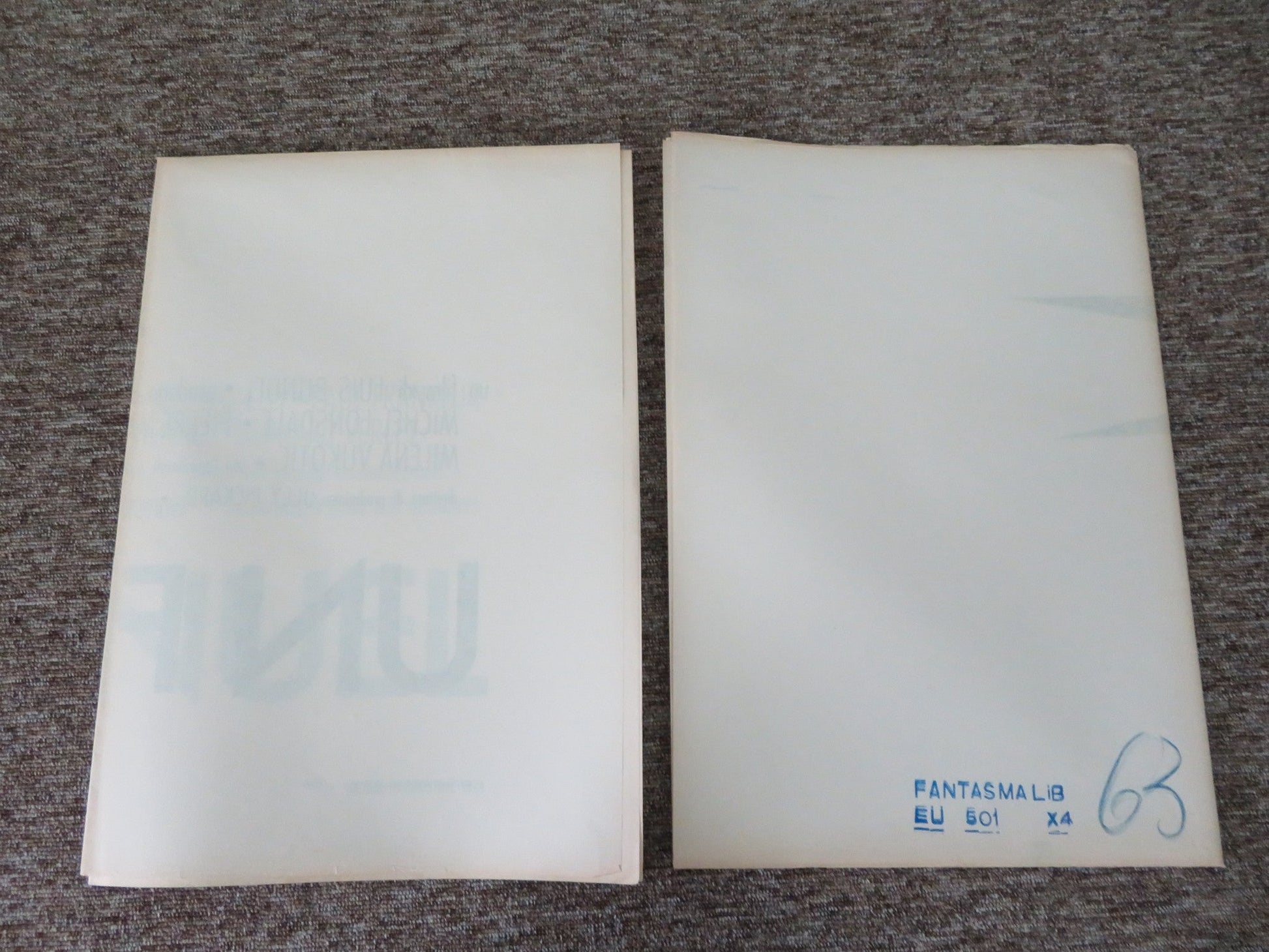 THE PHANTOM OF LIBERTY ITALIAN 4 FOGLIO POSTER ADRIANA ASTI JULIEN BERTHEAU 1974 Movie posters