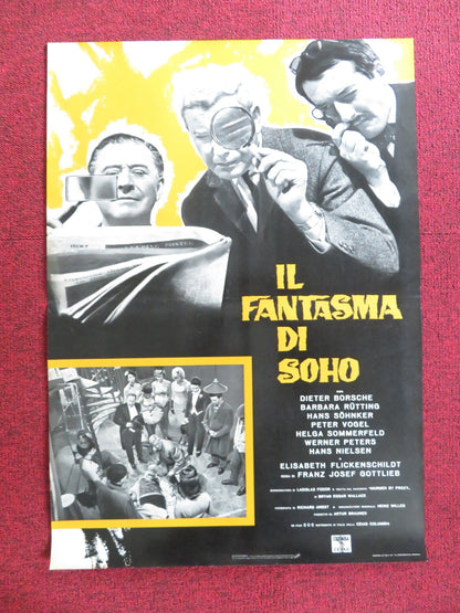 THE PHANTOM OF SOHO - A ITALIAN FOTOBUSTA POSTER DIETER BORSCHE B. RUTTING 1964 Rendezvous Cinema Movie posters