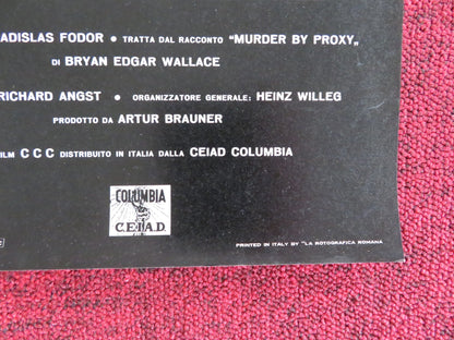 THE PHANTOM OF SOHO - A ITALIAN FOTOBUSTA POSTER DIETER BORSCHE B. RUTTING 1964 Rendezvous Cinema Movie posters