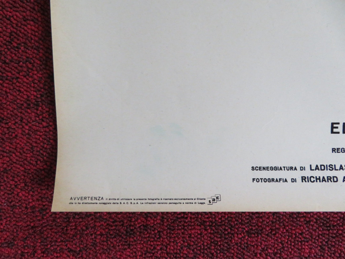 THE PHANTOM OF SOHO - B ITALIAN FOTOBUSTA POSTER DIETER BORSCHE B. RUTTING 1964 Rendezvous Cinema Movie posters