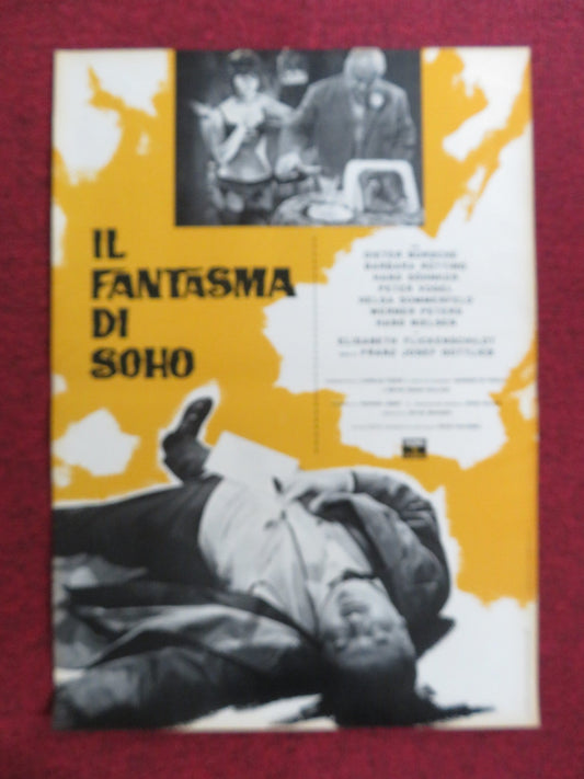 THE PHANTOM OF SOHO - C ITALIAN FOTOBUSTA POSTER DIETER BORSCHE B. RUTTING 1964 Rendezvous Cinema Movie posters