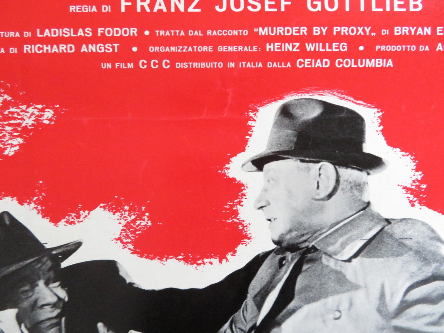 THE PHANTOM OF SOHO - D ITALIAN FOTOBUSTA POSTER DIETER BORSCHE B. RUTTING 1964 Rendezvous Cinema Movie posters