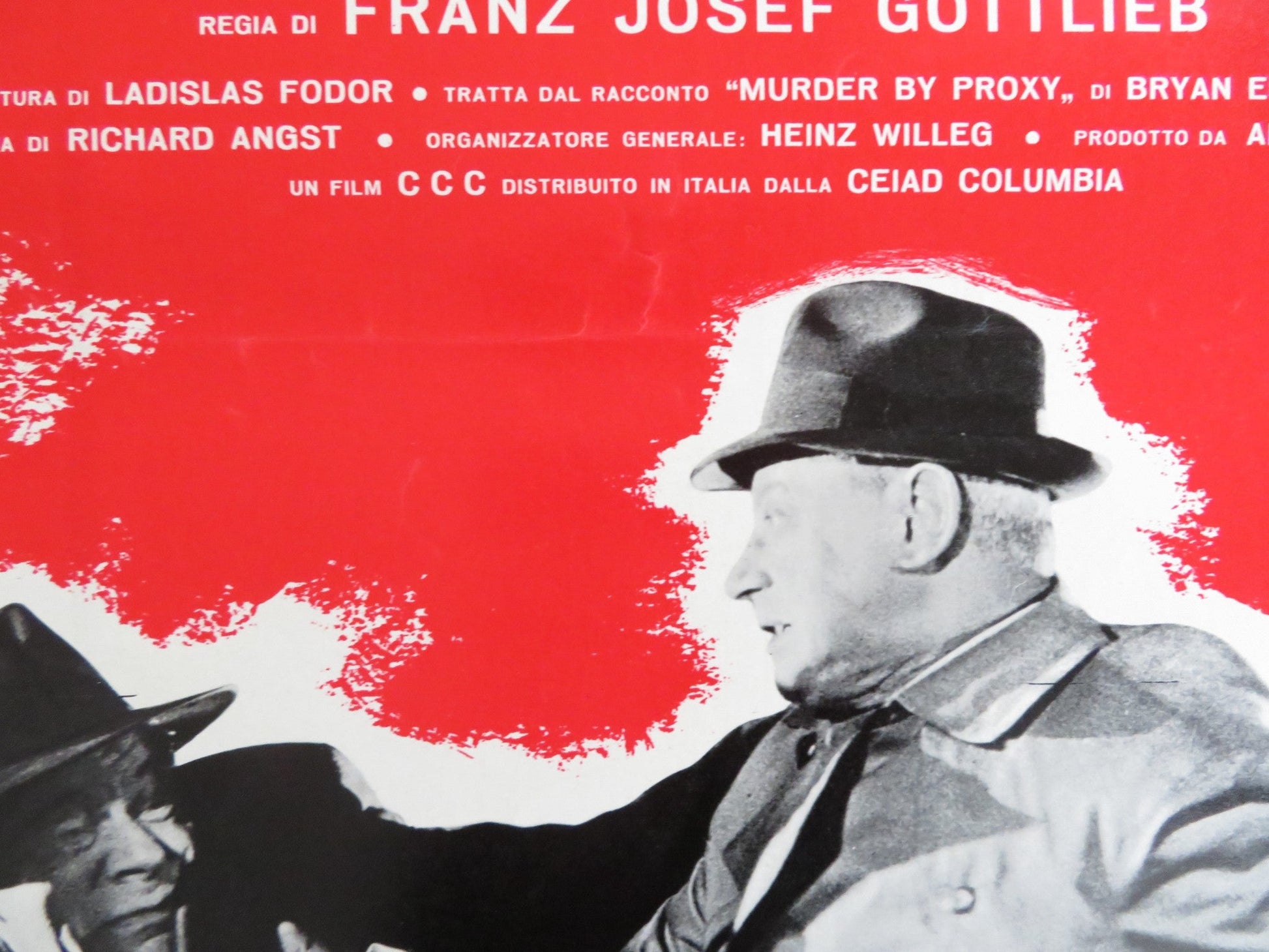 THE PHANTOM OF SOHO - D ITALIAN FOTOBUSTA POSTER DIETER BORSCHE B. RUTTING 1964 Rendezvous Cinema Movie posters