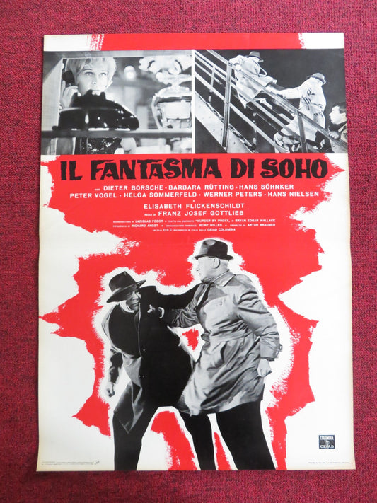 THE PHANTOM OF SOHO - D ITALIAN FOTOBUSTA POSTER DIETER BORSCHE B. RUTTING 1964 Rendezvous Cinema Movie posters