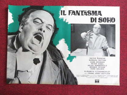THE PHANTOM OF SOHO - H ITALIAN FOTOBUSTA POSTER DIETER BORSCHE B. RUTTING 1964 Rendezvous Cinema Movie posters