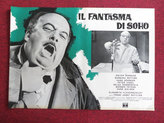 THE PHANTOM OF SOHO - H ITALIAN FOTOBUSTA POSTER DIETER BORSCHE B. RUTTING 1964 Rendezvous Cinema Movie posters