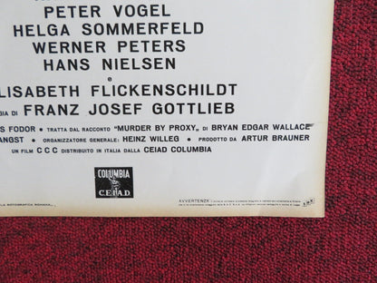 THE PHANTOM OF SOHO - H ITALIAN FOTOBUSTA POSTER DIETER BORSCHE B. RUTTING 1964 Rendezvous Cinema Movie posters