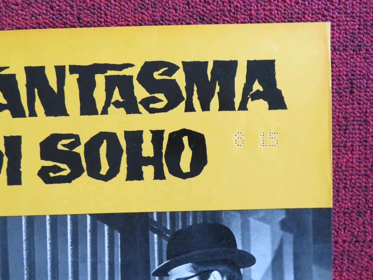 THE PHANTOM OF SOHO - I ITALIAN FOTOBUSTA POSTER DIETER BORSCHE B. RUTTING 1964 Rendezvous Cinema Movie posters