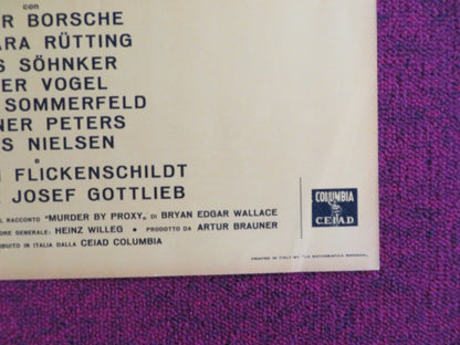 THE PHANTOM OF SOHO - I ITALIAN FOTOBUSTA POSTER DIETER BORSCHE B. RUTTING 1964 Rendezvous Cinema Movie posters