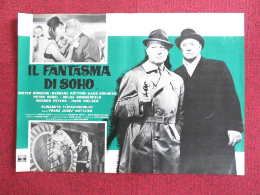 THE PHANTOM OF SOHO - J ITALIAN FOTOBUSTA POSTER DIETER BORSCHE B. RUTTING 1964 Rendezvous Cinema Movie posters