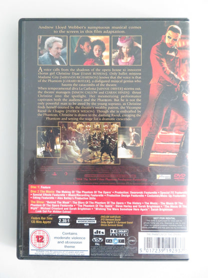 THE PHANTOM OF THE OPERA - B (DVD) GERARD BUTLER EMMY ROSSUM 2004 REGION 2 Movie posters