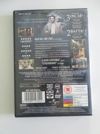 The Pianist (DVD) Adrien Brody Emilia Fox 2002 Region 2 Movie posters