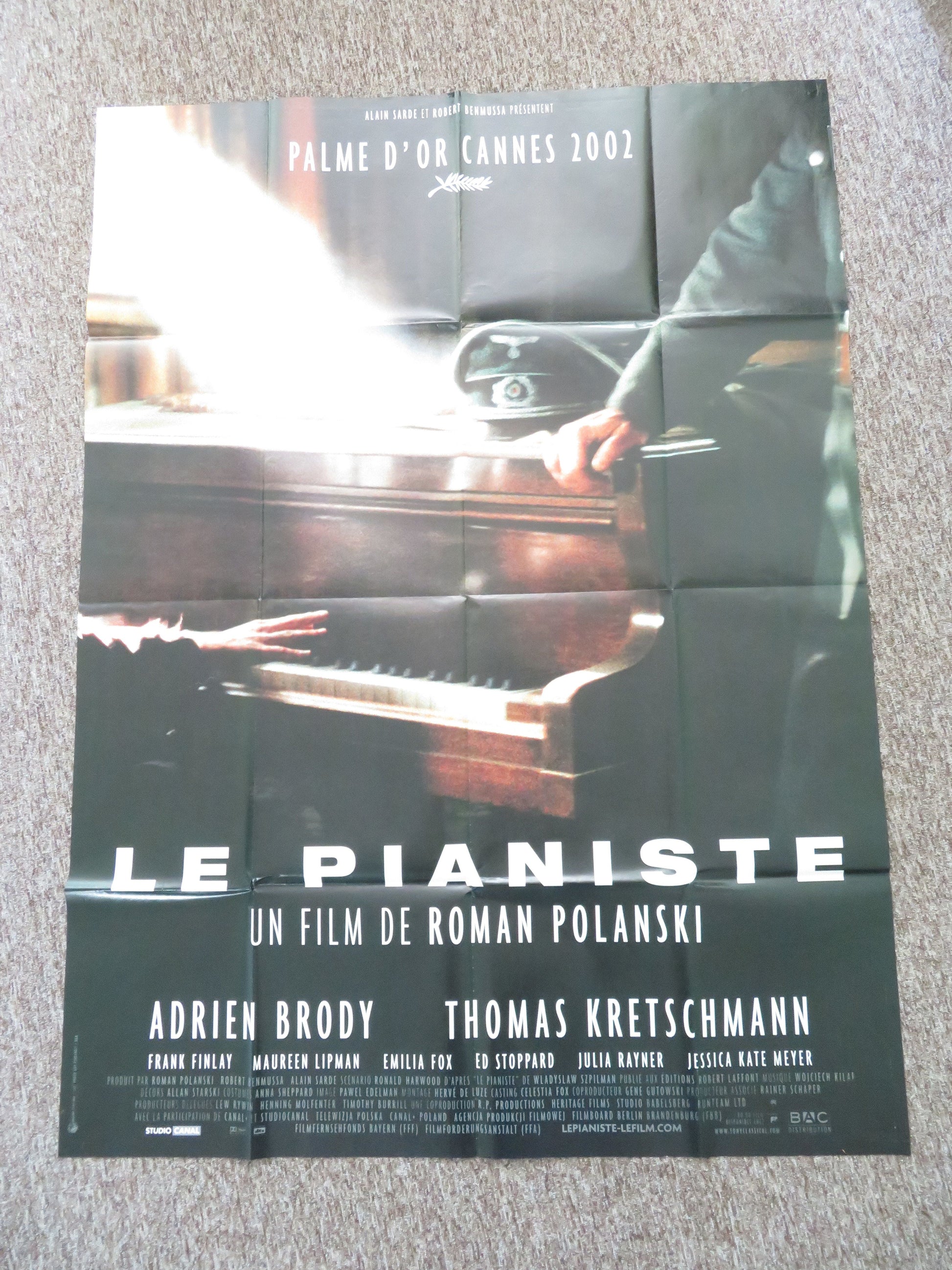 The Pianist French Grande Poster Adrien Brody Emilia Fox 2002 Movie posters