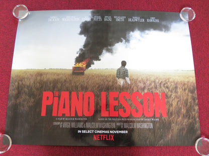 THE PIANO LESSON UK QUAD ROLLED POSTER SAMUEL L. JACKSON RAY FISHER 2024 Rendezvous Cinema Movie posters