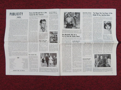 THE PIGEON THAT TOOK ROME UNCUT PRESS BOOK FOLDED CHARLTON HESTON 1962 Rendezvous Cinema Movie posters