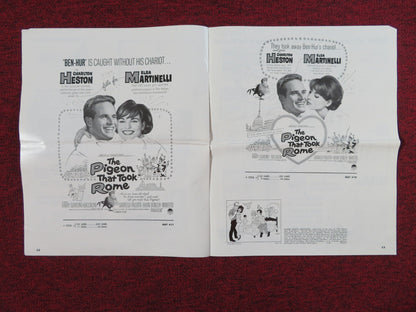 THE PIGEON THAT TOOK ROME UNCUT PRESS BOOK FOLDED CHARLTON HESTON 1962 Rendezvous Cinema Movie posters