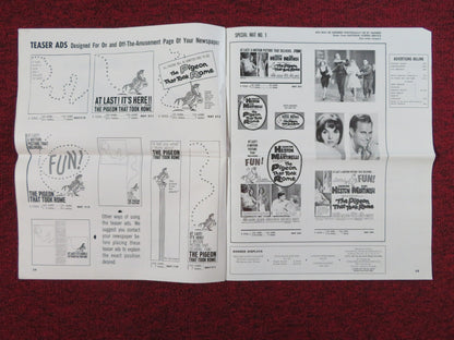 THE PIGEON THAT TOOK ROME UNCUT PRESS BOOK FOLDED CHARLTON HESTON 1962 Rendezvous Cinema Movie posters