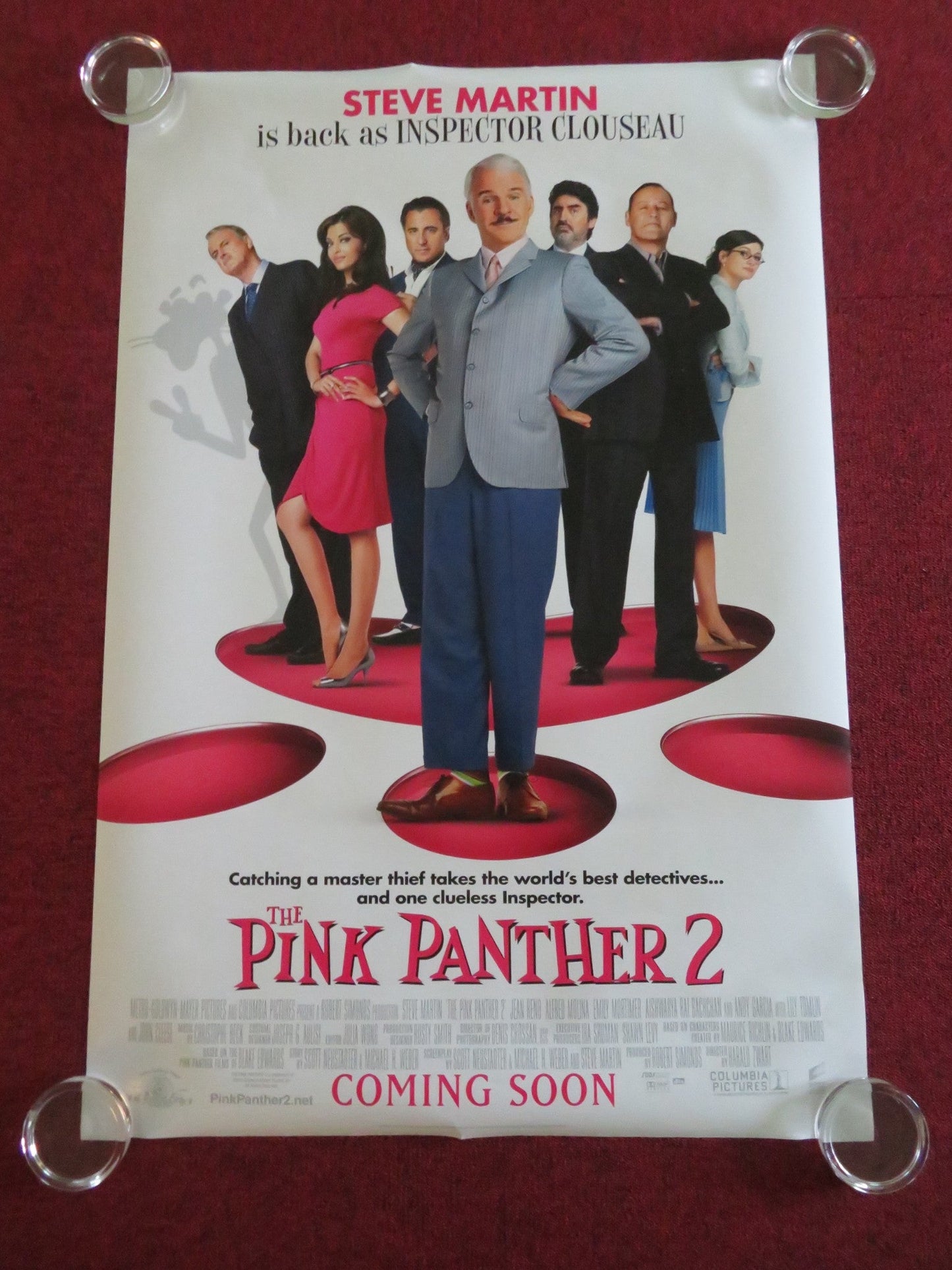 THE PINK PANTHER 2 - B US ONE SHEET ROLLED POSTER STEVE MARTIN JEAN RENO 2009 Movie posters
