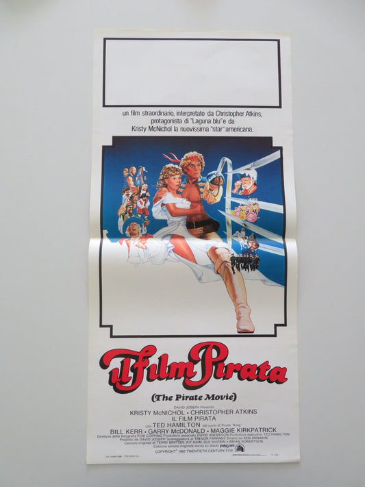 THE PIRATE MOVIE ITALIAN LOCANDINA POSTER MCNICHOL CHRISTOPHER ATKINS 1982 Movie posters