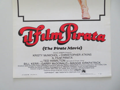 THE PIRATE MOVIE ITALIAN LOCANDINA POSTER MCNICHOL CHRISTOPHER ATKINS 1982 Movie posters