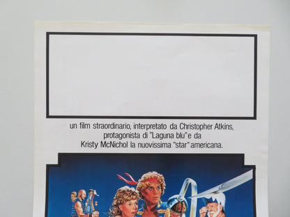 THE PIRATE MOVIE ITALIAN LOCANDINA POSTER MCNICHOL CHRISTOPHER ATKINS 1982 Movie posters