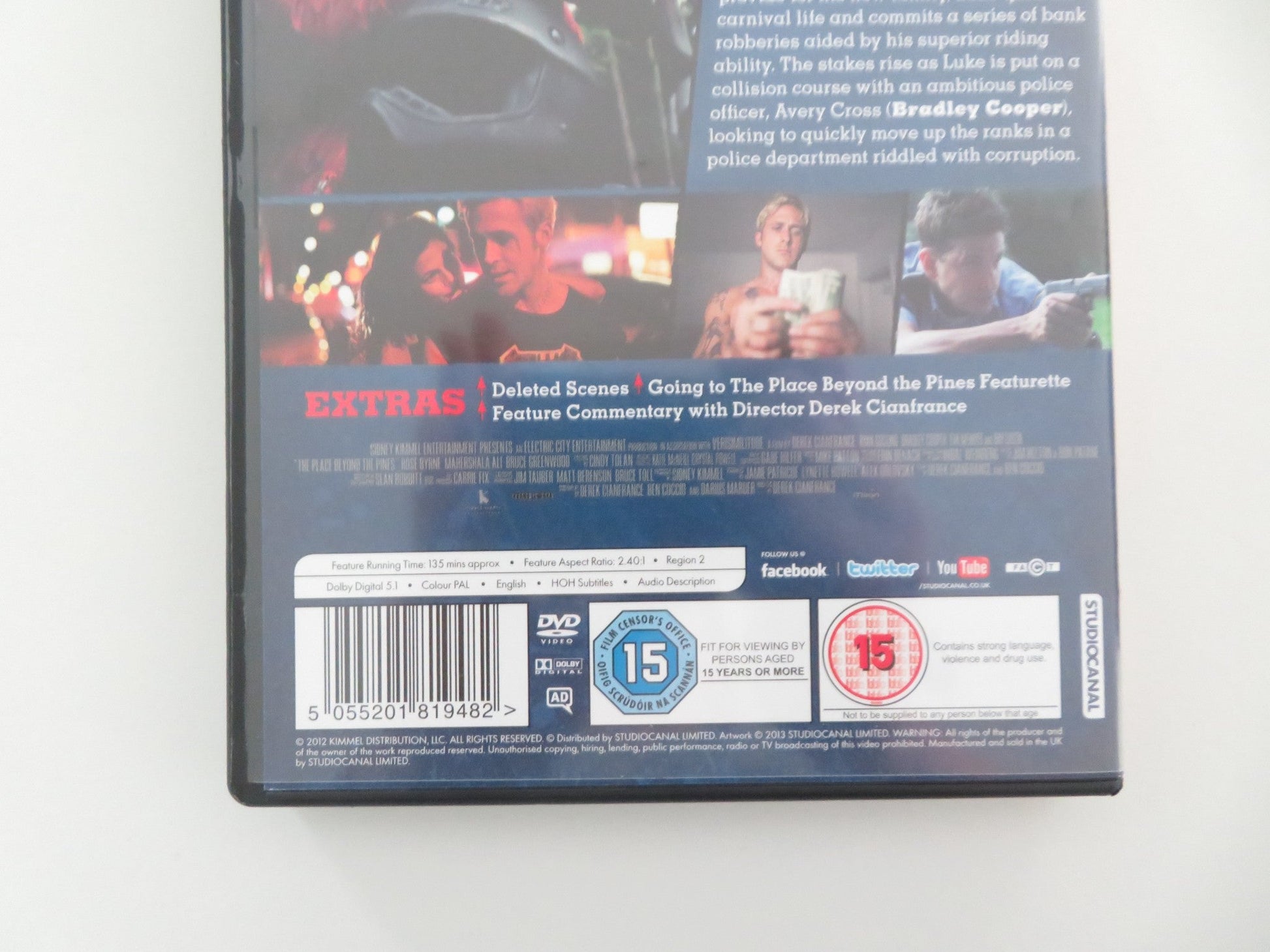 THE PLACE BEYOND THE PINES (DVD) RYAN GOSLING BRADLEY COOPER 2012 REGION 2 Movie posters