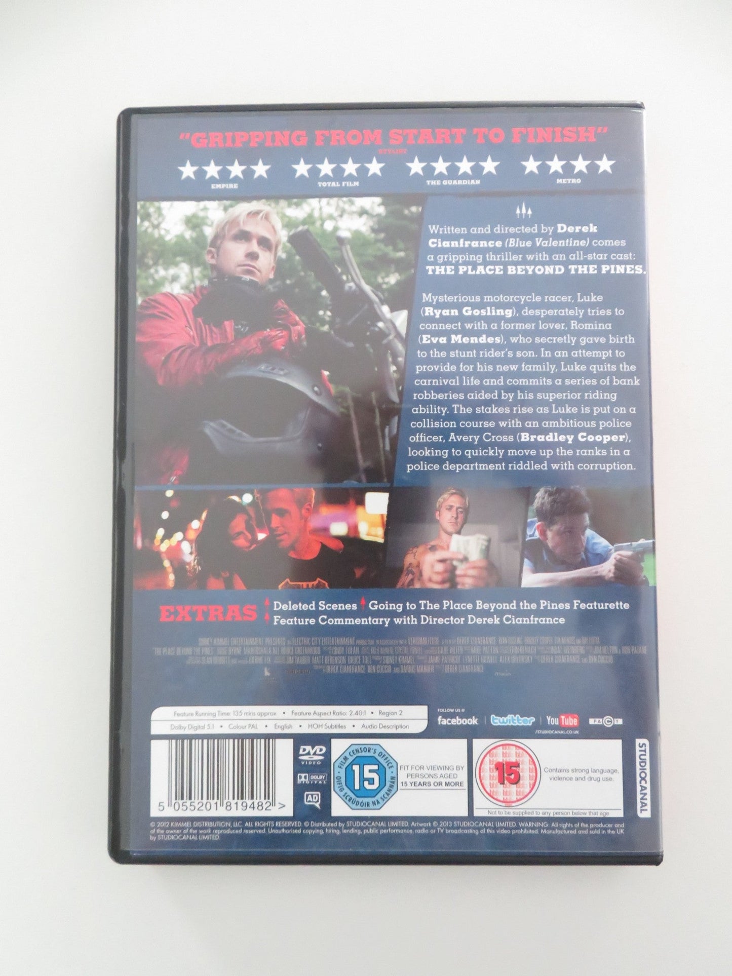 THE PLACE BEYOND THE PINES (DVD) RYAN GOSLING BRADLEY COOPER 2012 REGION 2 Movie posters