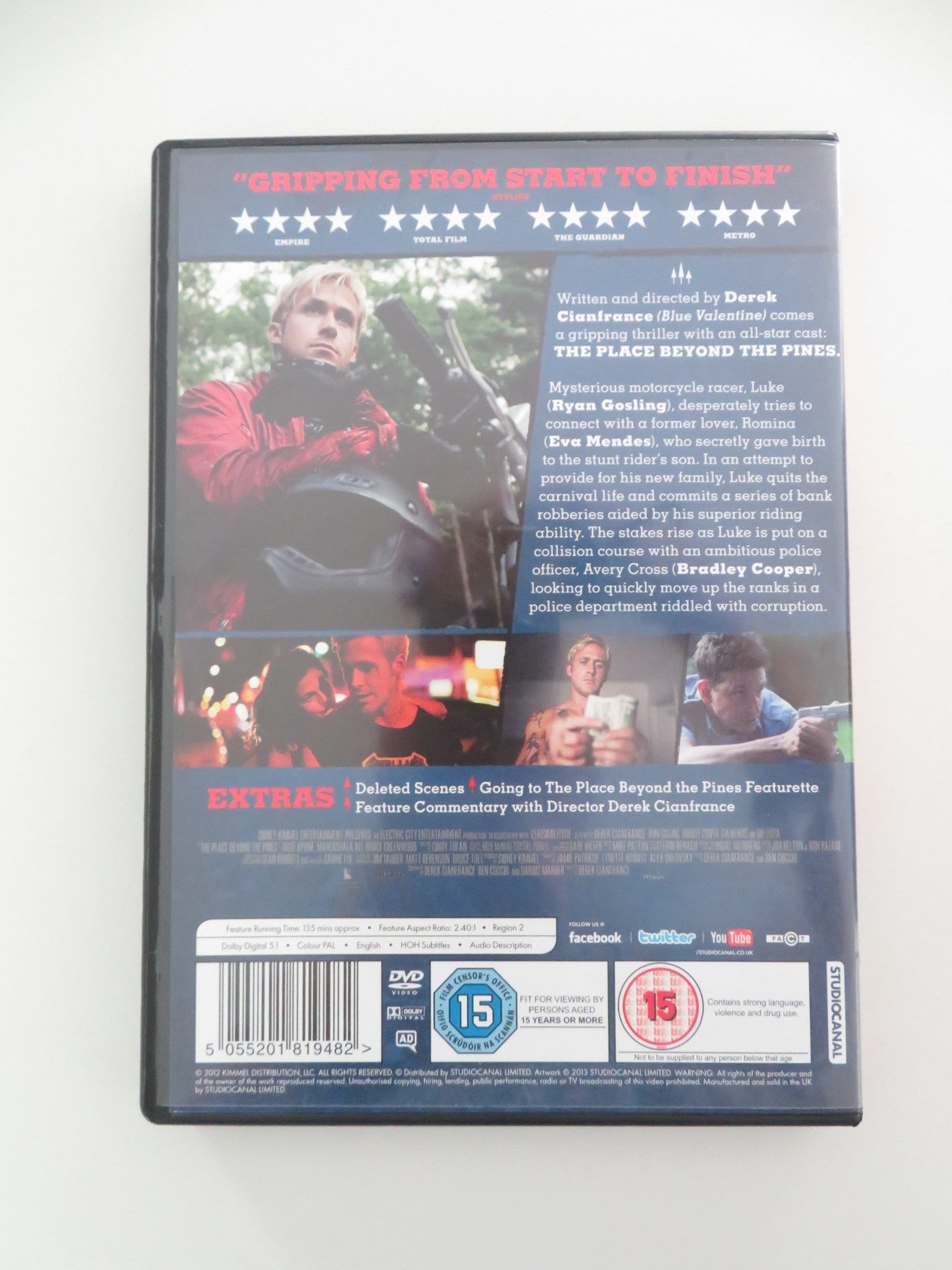 THE PLACE BEYOND THE PINES (DVD) RYAN GOSLING BRADLEY COOPER 2012 REGION 2 Movie posters