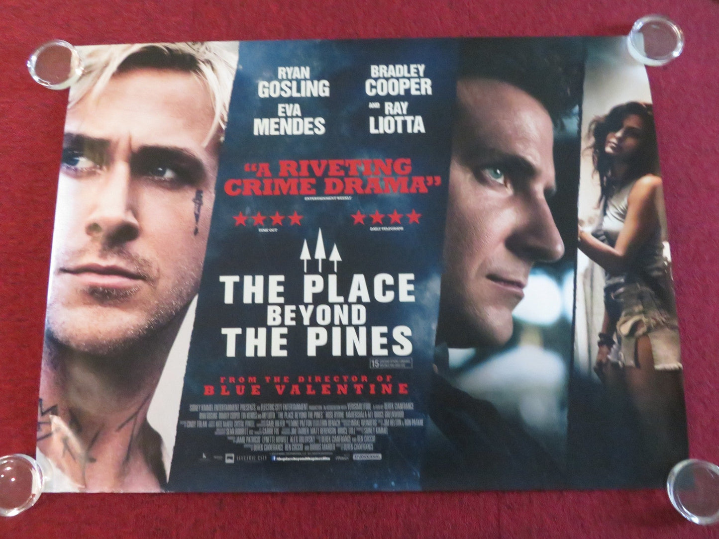 THE PLACE BEYOND THE PINES UK QUAD ROLLED POSTER RYAN GOSLING B. COOPER 2012 Movie posters