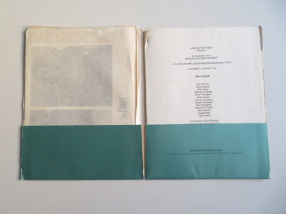 THE PLAYER PRESS KIT 1992 TIM ROBBINS GRETA SCACCHI Movie posters