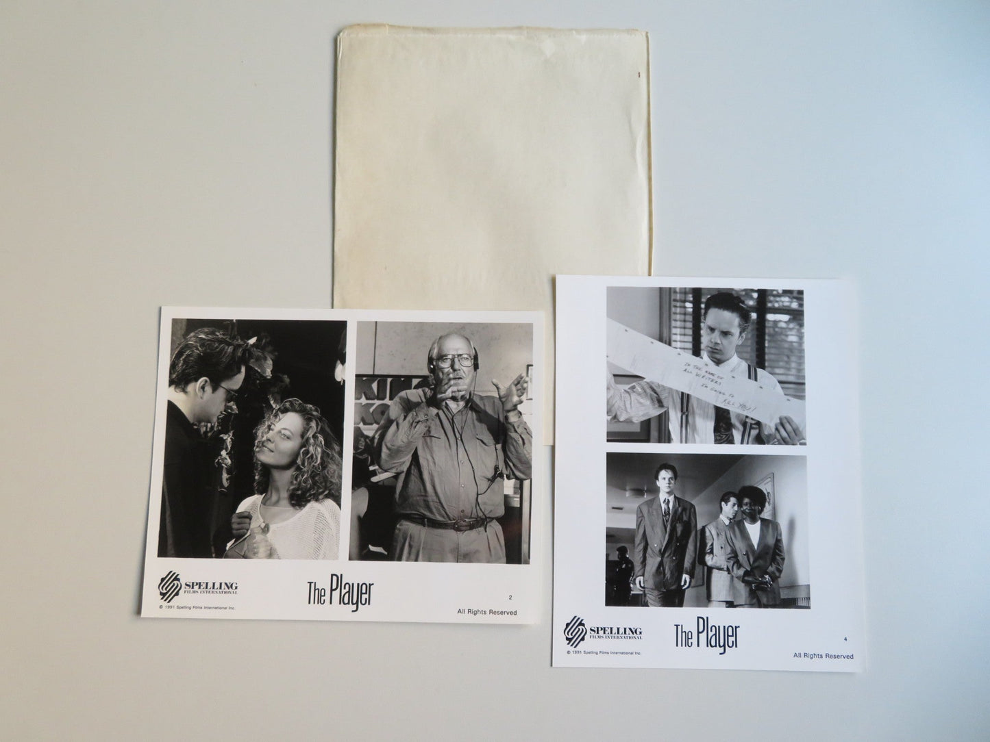 THE PLAYER PRESS KIT 1992 TIM ROBBINS GRETA SCACCHI Movie posters