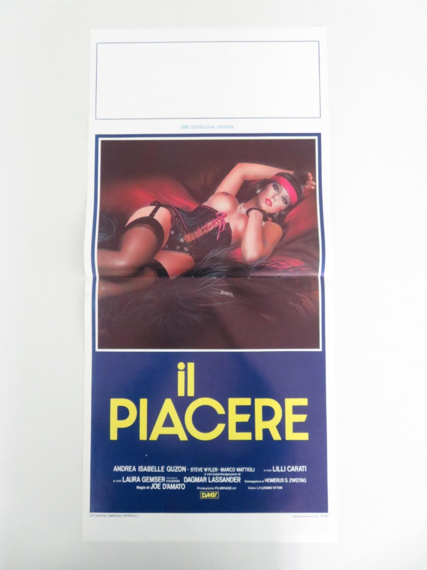 The Pleasure Italian Locandina Poster Laura Gemser Andrea Guzon Tinti 1985 Movie posters