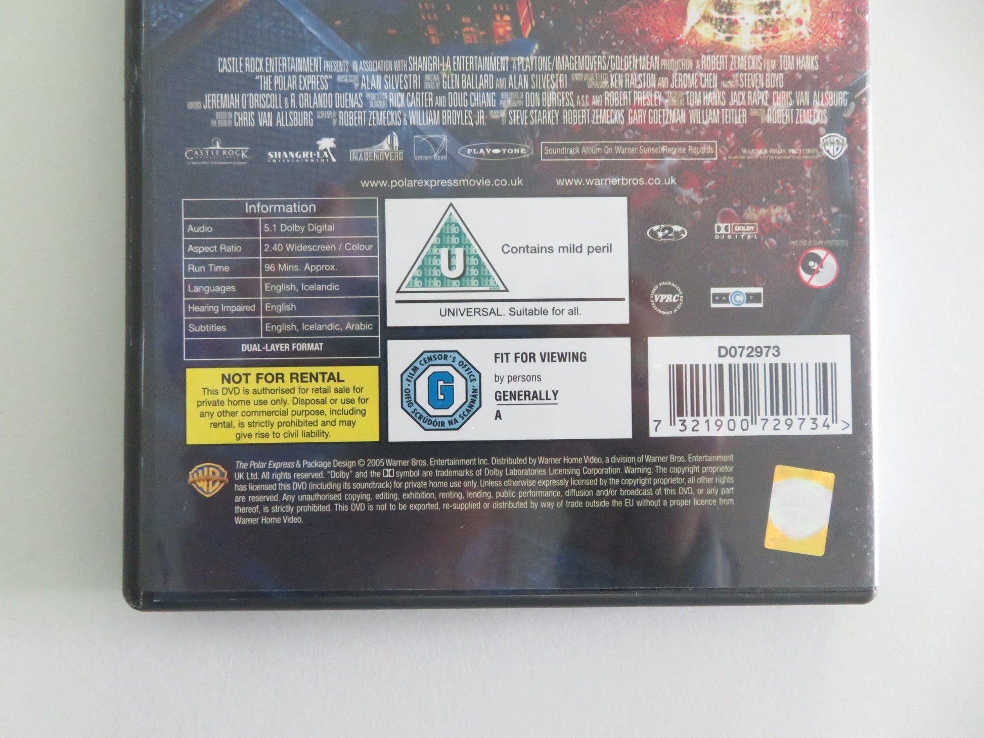 THE POLAR EXPRESS (DVD) TOM HANKS LESLIE ZEMECKIS 2004 REGION 2 Movie posters