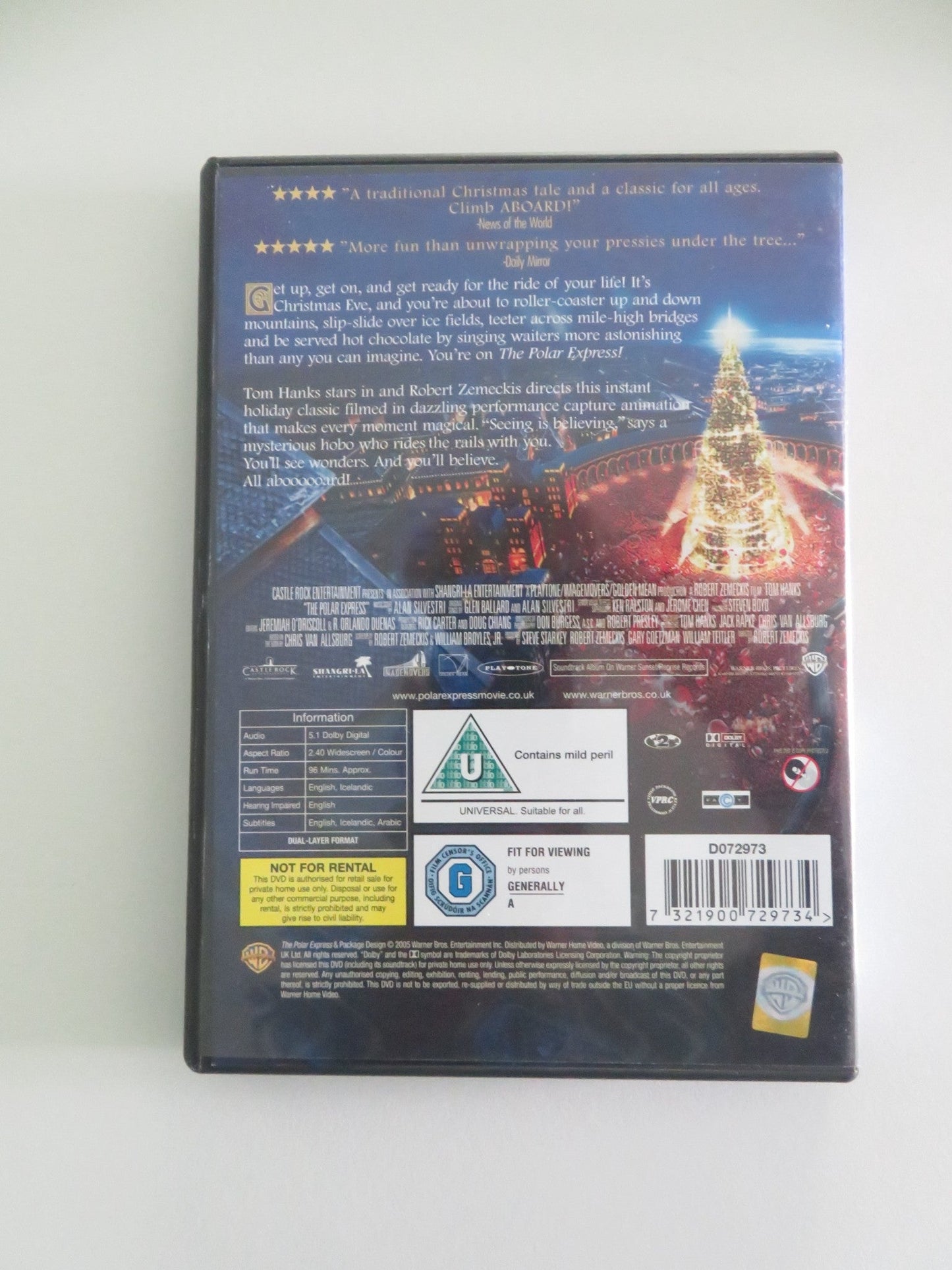 THE POLAR EXPRESS (DVD) TOM HANKS LESLIE ZEMECKIS 2004 REGION 2 Movie posters