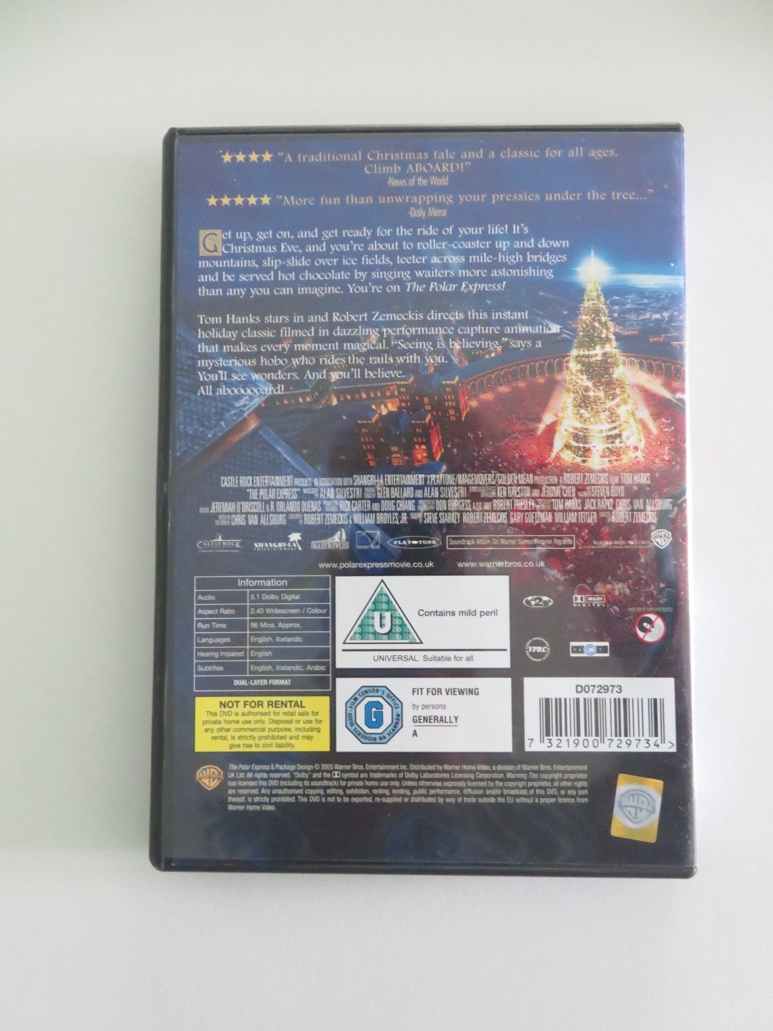 THE POLAR EXPRESS (DVD) TOM HANKS LESLIE ZEMECKIS 2004 REGION 2 Movie posters
