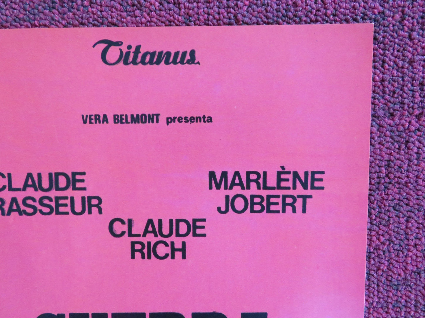 THE POLICE WAR - B ITALIAN FOTOBUSTA POSTER CLAUDE BRASSEUR MARLENE JOBERT 1980 Rendezvous Cinema Movie posters