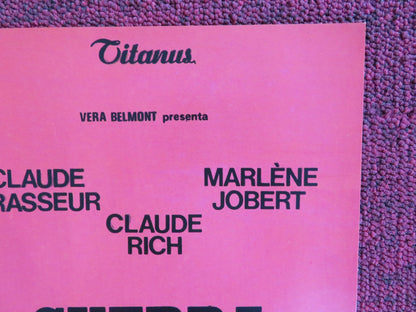 THE POLICE WAR - B ITALIAN FOTOBUSTA POSTER CLAUDE BRASSEUR MARLENE JOBERT 1980 Rendezvous Cinema Movie posters