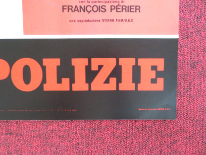 THE POLICE WAR - D ITALIAN FOTOBUSTA POSTER CLAUDE BRASSEUR MARLENE JOBERT 1980 Rendezvous Cinema Movie posters
