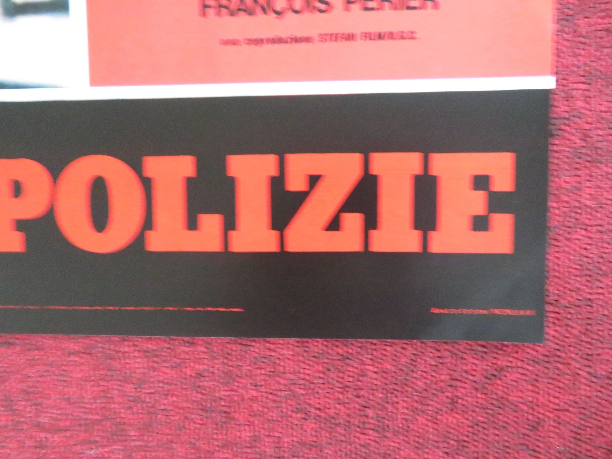 THE POLICE WAR - E ITALIAN FOTOBUSTA POSTER CLAUDE BRASSEUR MARLENE JOBERT 1980 Rendezvous Cinema Movie posters