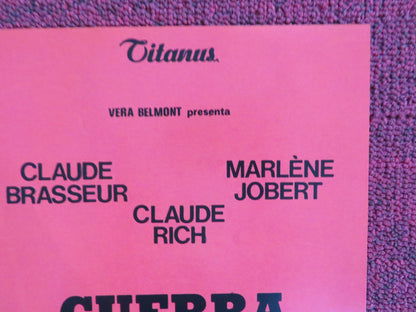 THE POLICE WAR - F ITALIAN FOTOBUSTA POSTER CLAUDE BRASSEUR MARLENE JOBERT 1980 Rendezvous Cinema Movie posters