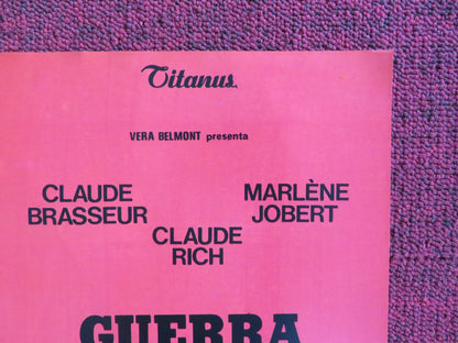 THE POLICE WAR - H ITALIAN FOTOBUSTA POSTER CLAUDE BRASSEUR MARLENE JOBERT 1980 Rendezvous Cinema Movie posters