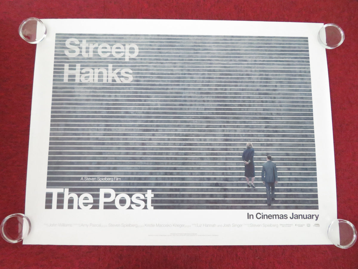 The Post - C UK Quad Rolled Poster Meryl Streep Tom Hanks Sarah Paulson 2018 Movie posters