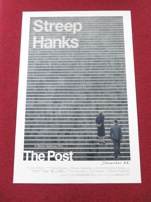 The Post - Version A US One Sheet Rolled Poster Tom Hanks Meryl Streep 2017 Movie posters