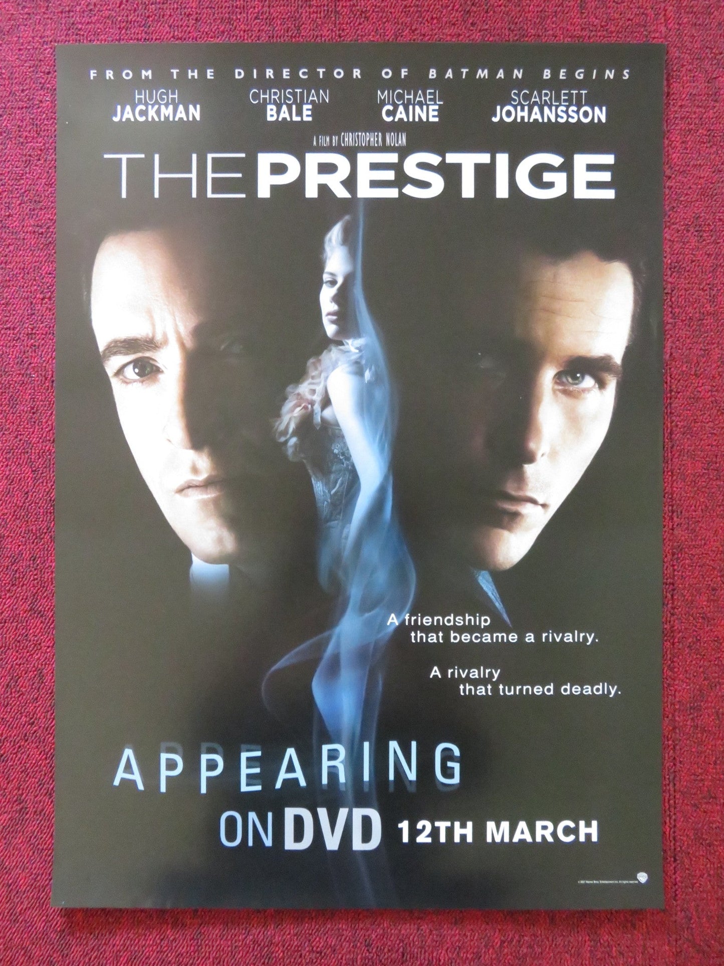 THE PRESTIGE DVD POSTER HUGH JACKMAN CHRISTIAN BALE 2006 Rendezvous Cinema Movie posters