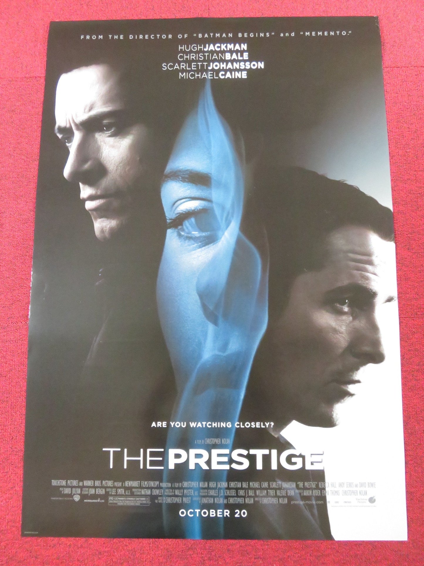 THE PRESTIGE US ONE SHEET ROLLED POSTER HUGH JACKMAN CHRISTIAN BALE 2006 Rendezvous Cinema Movie posters