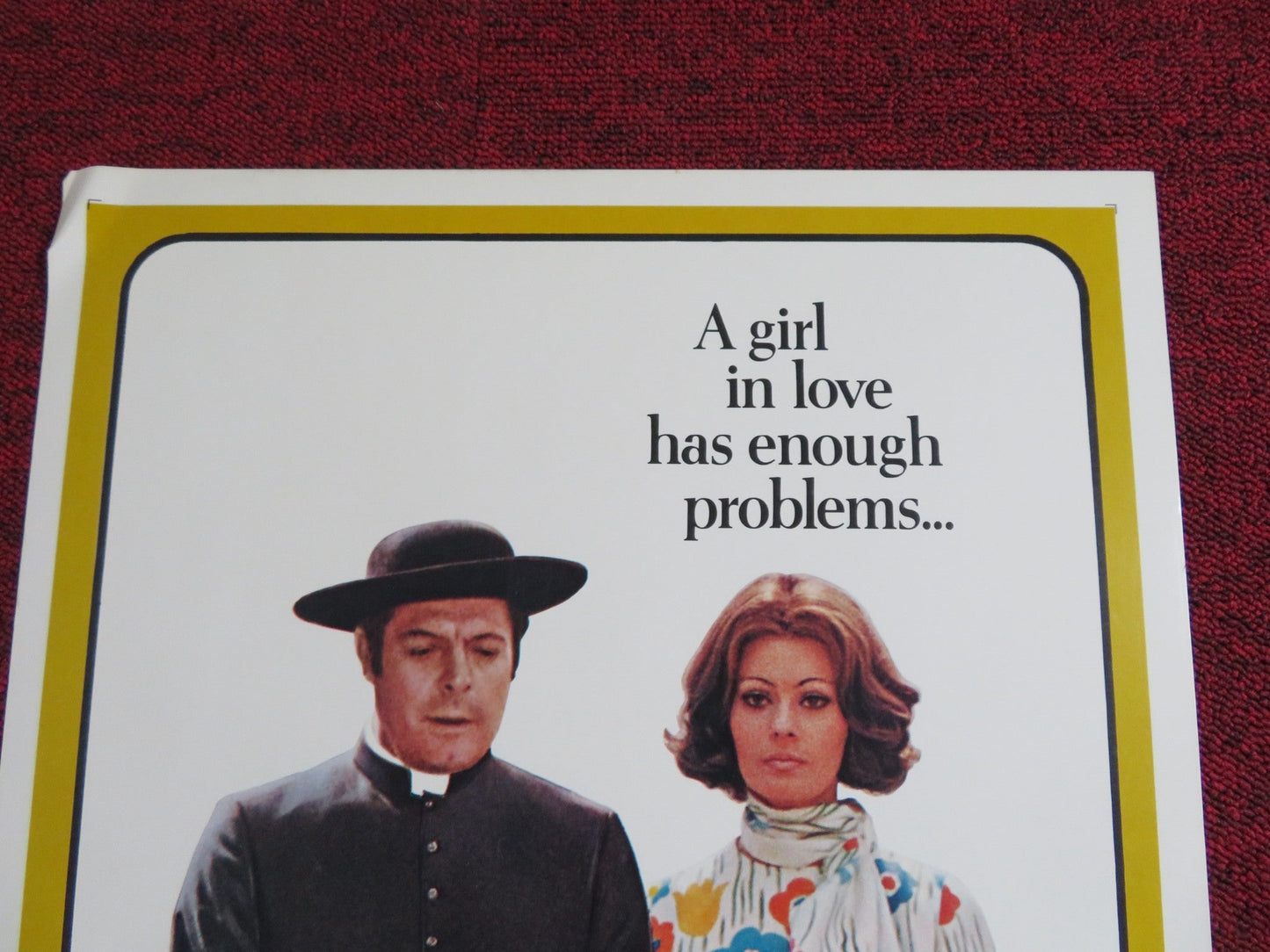 THE PRIEST'S WIFE US INSERT POSTER SOPHIA LOREN MARCELLO MASTROIANNI 1971 Rendezvous Cinema Movie posters