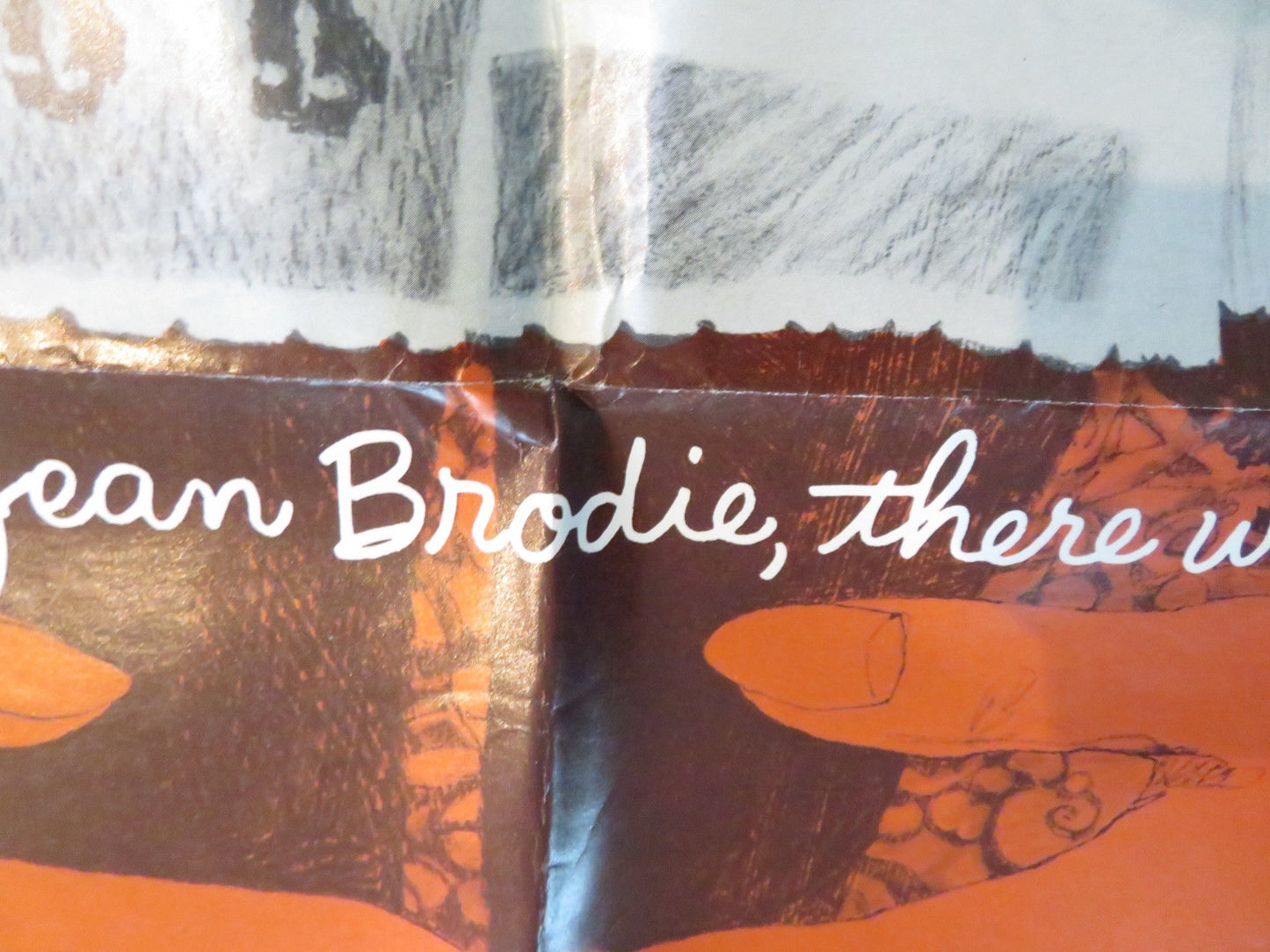 THE PRIME OF MISS JEAN BRODIE FOLDED US ONE SHEET POSTER MAGGIE SMITH 1969 Rendezvous Cinema Movie posters