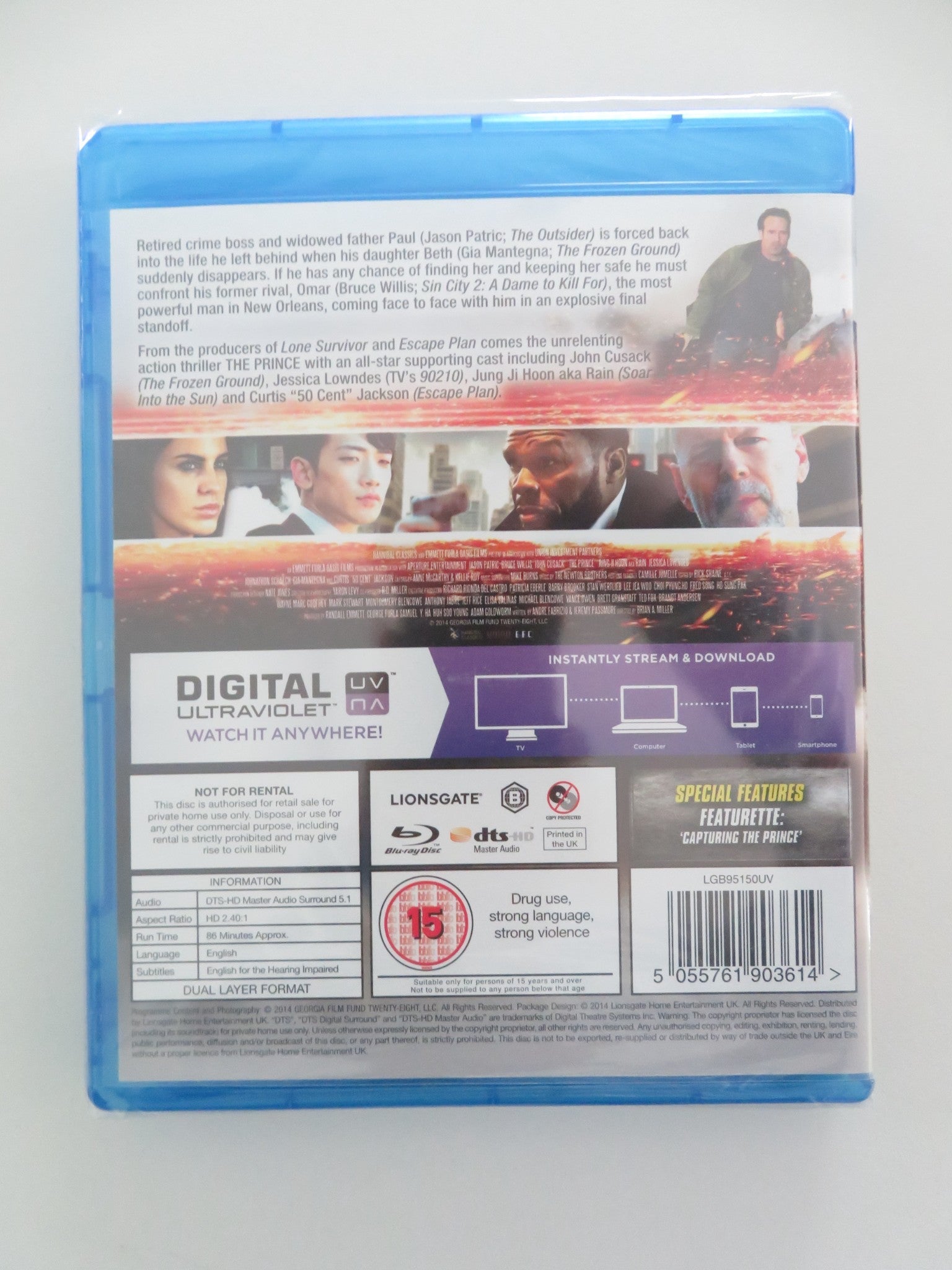 THE PRINCE (BLU - RAY) JASON PATRIC BRUCE WILLIS 2014 REGION B Movie posters